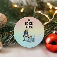 Funny George Washington Political Anti Ice Gift Ceramic Ornament