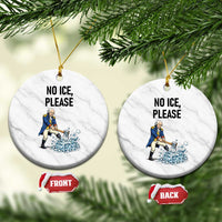 Funny George Washington Political Anti Ice Gift Ceramic Ornament