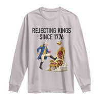 Funny George Washington Protest Long Sleeve Shirt Rejecting Kings Since 1776