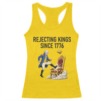 Funny George Washington Protest Racerback Tank Top Rejecting Kings Since 1776