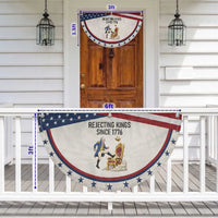 Funny George Washington Protest Patriotic Fan Flag Rejecting Kings Since 1776
