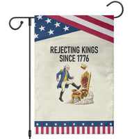 Funny George Washington Protest Garden Flag Rejecting Kings Since 1776