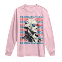 Funny George Washington Protest Long Sleeve Shirt No Kings In America