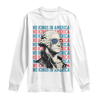 Funny George Washington Protest Long Sleeve Shirt No Kings In America
