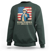 Patriotic George Washington Sweatshirt No Kings In America