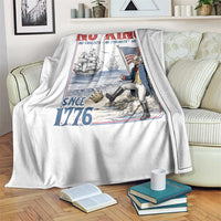 No Kings Since 1776 George Washington Throw Blanket Political Humor Gift