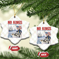 No Kings Since 1776 George Washington Ceramic Ornament Political Humor Gift