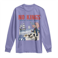 No Kings Since 1776 George Washington Long Sleeve Shirt Political Humor Gift