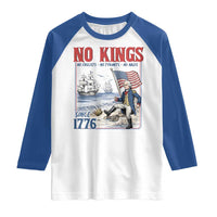 No Kings Since 1776 George Washington Raglan Shirt Political Humor Gift
