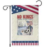 No Kings Since 1776 George Washington Garden Flag Political Humor Gift
