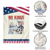 No Kings Since 1776 George Washington Garden Flag Political Humor Gift