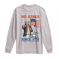 American Patriot George Washington No Kings Long Sleeve Shirt Political Humor Gift