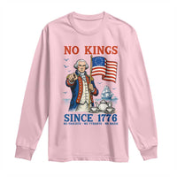 American Patriot George Washington No Kings Long Sleeve Shirt Political Humor Gift