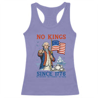 American Patriot George Washington No Kings Racerback Tank Top Political Humor Gift