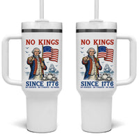 American Patriot George Washington No Kings Tumbler With Handle Political Humor Gift