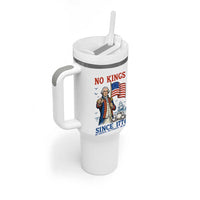 American Patriot George Washington No Kings Tumbler With Handle Political Humor Gift