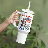 American Patriot George Washington No Kings Tumbler With Handle Political Humor Gift