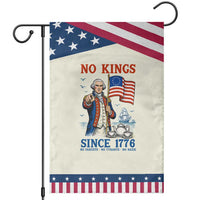 American Patriot George Washington No Kings Garden Flag Political Humor Gift