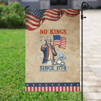 American Patriot George Washington No Kings Garden Flag Political Humor Gift