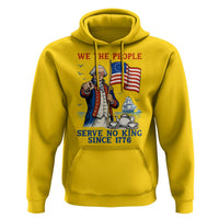 We The People Serve No Kings Hoodie Funny George Washington Protest