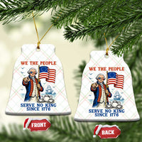 We The People Serve No Kings Ceramic Ornament Funny George Washington Protest