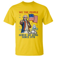 We The People Serve No Kings T Shirt Funny George Washington Protest