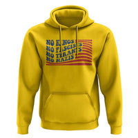 No Kings No Fascists Hoodie American Flag Patriotic Protest