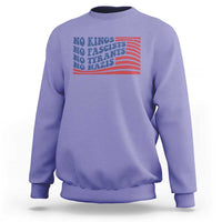 No Kings No Fascists Sweatshirt American Flag Patriotic Protest