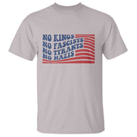 No Kings No Fascists T Shirt American Flag Patriotic Protest