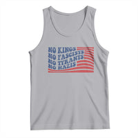 No Kings No Fascists Tank Top American Flag Patriotic Protest