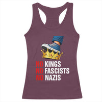 No Kings No Fascists No Nazis Racerback Tank Top Anti Authoritarian Protest