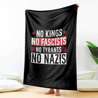 No Kings No Fascists No Nazis Throw Blanket Patriotic Political