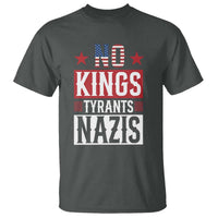 American Democracy T Shirt No Kings No Tyrants No Nazis