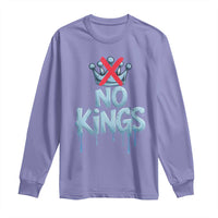 No Kings Abolish ICE Long Sleeve Shirt Anti Authoritarian Protest