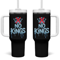 No Kings Abolish ICE Tumbler With Handle Anti Authoritarian Protest