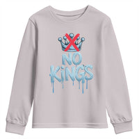 No Kings Abolish ICE Youth Sweatshirt Anti Authoritarian Protest