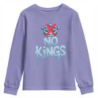 No Kings Abolish ICE Youth Sweatshirt Anti Authoritarian Protest