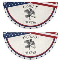 Funny Raven Kicking Crown No Kings Patriotic Fan Flag F Caw F