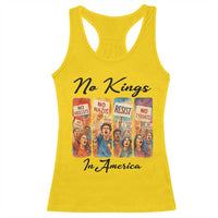 No Kings In America Racerback Tank Top American Anti Authoritarian Protest