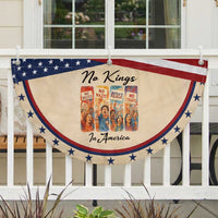 No Kings In America Patriotic Fan Flag American Anti Authoritarian Protest