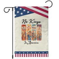 No Kings In America Garden Flag American Anti Authoritarian Protest