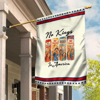 No Kings In America Garden Flag American Anti Authoritarian Protest