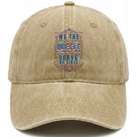 We The People Serve No Kings Washed Cotton Baseball Cap American Patriot Freedom Gift