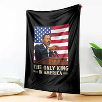 The Only King In America Throw Blanket Honoring Martin Luther King Jr