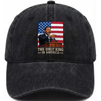 The Only King In America Washed Cotton Baseball Cap Honoring Martin Luther King Jr