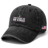 250 Years Of No Kings Washed Cotton Baseball Cap Statue Of Liberty Freedom Protest