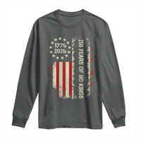 250 Years Of No Kings Long Sleeve Shirt Vintage American Flag