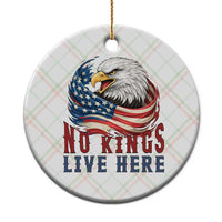 No Kings Live Here Ceramic Ornament Patriotic American Eagle