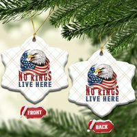 No Kings Live Here Ceramic Ornament Patriotic American Eagle