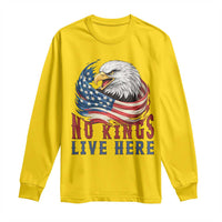 No Kings Live Here Long Sleeve Shirt Patriotic American Eagle